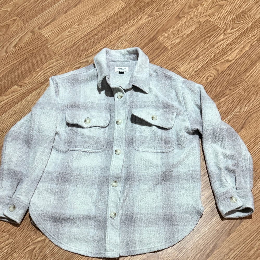 American Eagle Outfitters lilac and Gray shacket